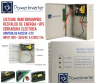SISTEMA ININTERRUMPIDO - UPS - 110V - 260VAC - 50/60HZ  A 12VDC/5A